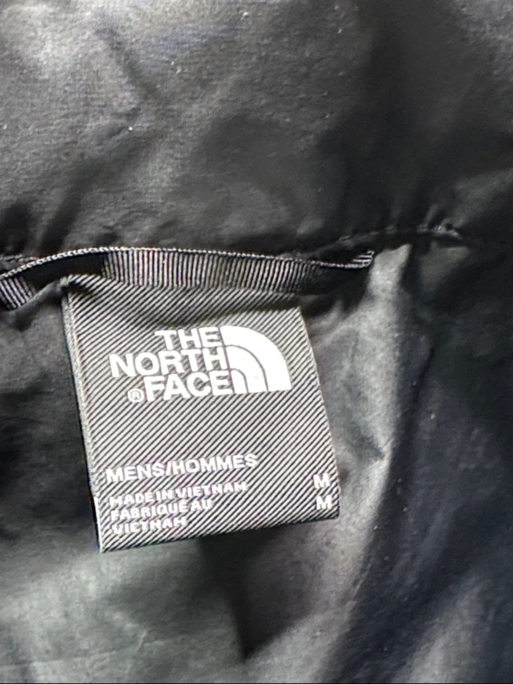 The North Face Black Down Branded Vest Size Medium Men's